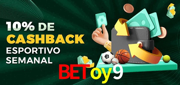 10% de bônus de cashback na Betoy9
